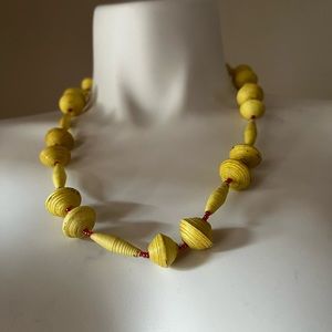 🍀 FREE with purchase. Handmade recycled paper necklace 27” inches”